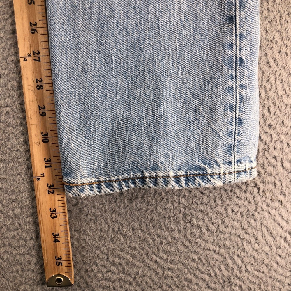 Vintage Levis Jeans Mens 31x32 Blue 501 Straight Leg Y2K Light Wash Classic 2006 - Picture 12 of 13
